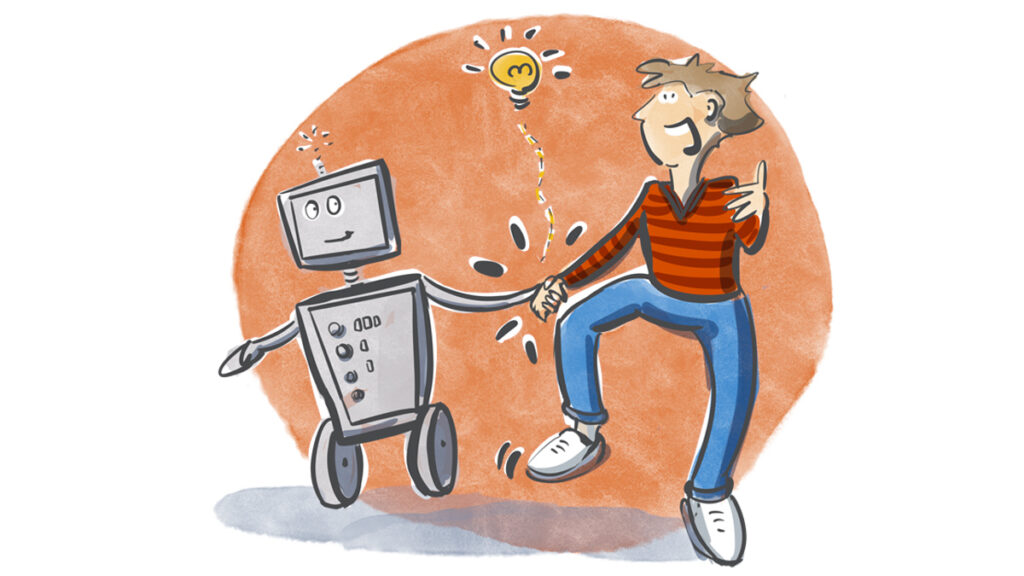 Graphic Recording? Aha. Macht das heutzutage nicht die KI?